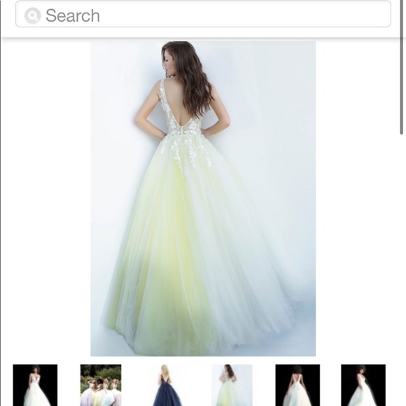 Jovani Floral Prom Dress - Picture 8 of 8